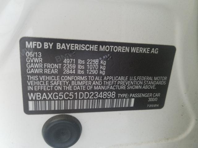 2013 BMW 528 I WBAXG5C51DD234898