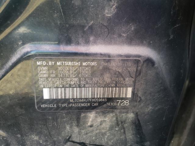 2015 MITSUBISHI MIRAGE ES ML32A4HJ7FH059845