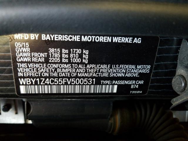 2015 BMW I3 REX WBY1Z4C55FV500531