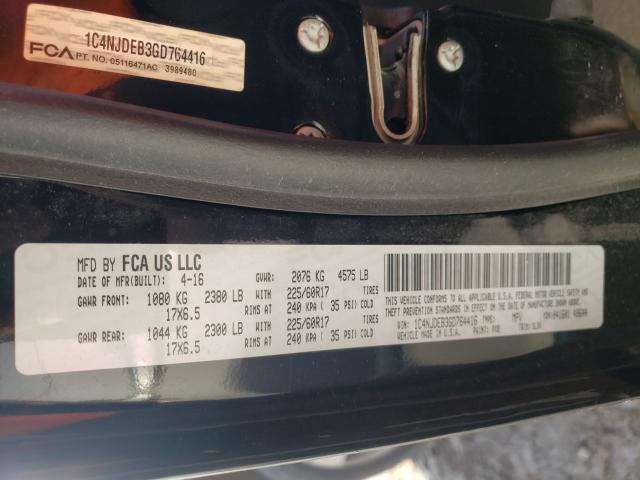 2016 JEEP COMPASS LA 1C4NJDEB3GD764416