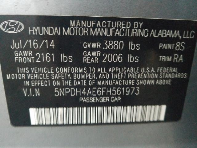 2015 HYUNDAI ELANTRA SE 5NPDH4AE6FH561973