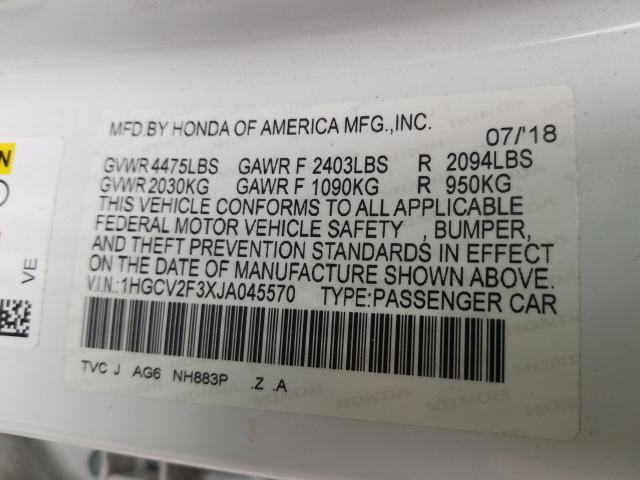 2018 HONDA ACCORD SPO 1HGCV2F3XJA045570