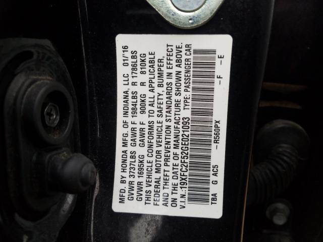 2016 HONDA CIVIC LX 19XFC2F52GE021093
