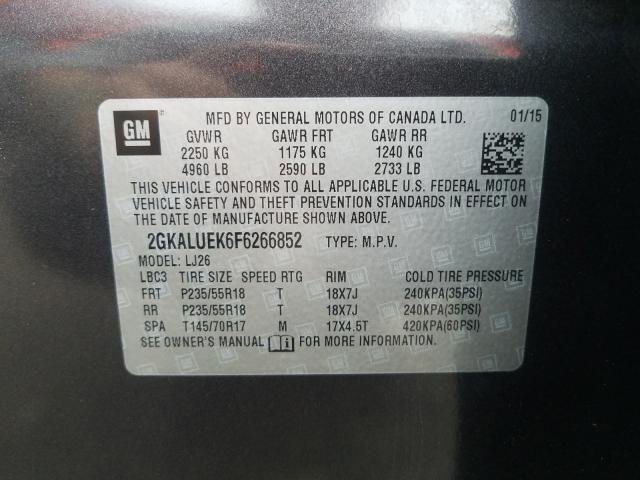 2015 GMC TERRAIN DE 2GKALUEK6F6266852