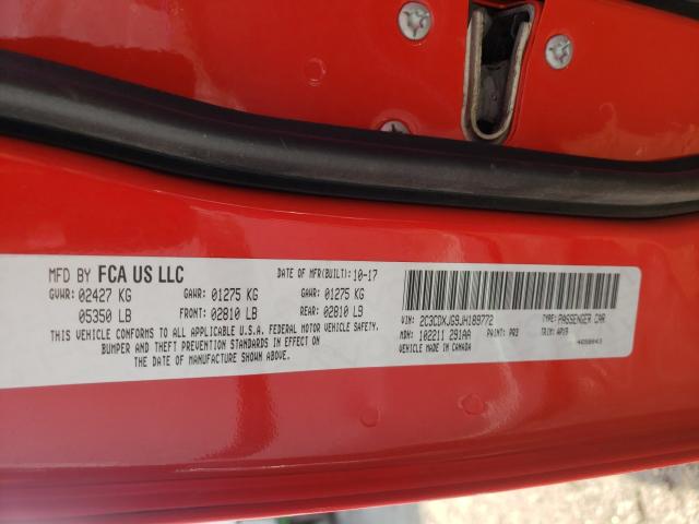 2018 DODGE CHARGER 2C3CDXJG9JH189772