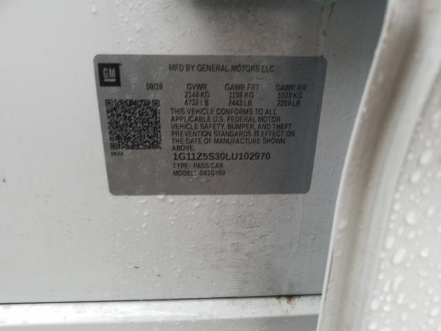 2020 CHEVROLET IMPALA LT 1G11Z5S30LU102970