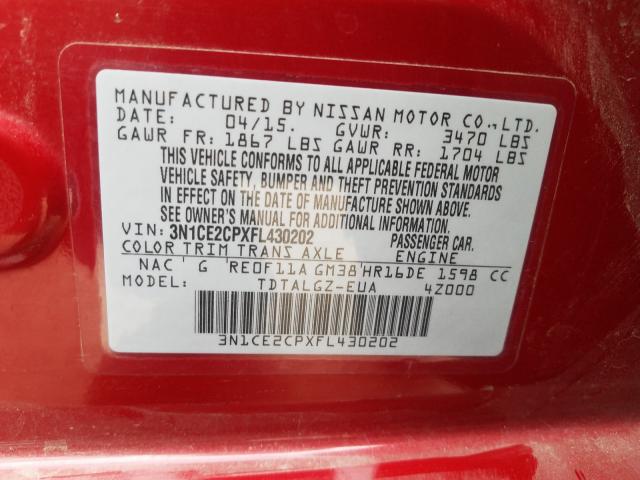 2015 NISSAN VERSA NOTE - 3N1CE2CPXFL430202