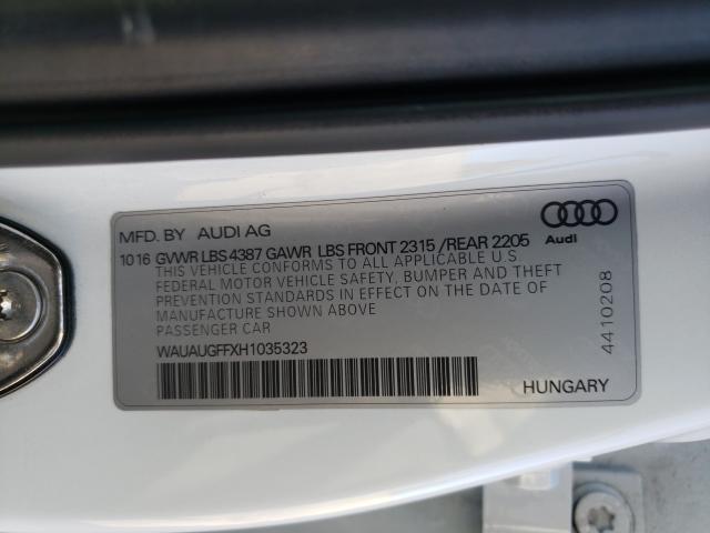 2017 AUDI A3 PREMIUM WAUAUGFFXH1035323