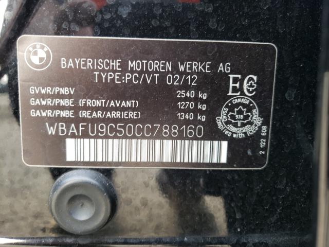 2012 BMW 550 XI WBAFU9C50CC788160