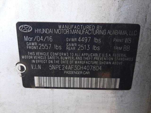 2016 HYUNDAI SONATA SE 5NPE24AF3GH407804