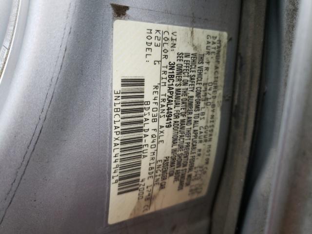 2010 NISSAN VERSA S 3N1BC1APXAL449419