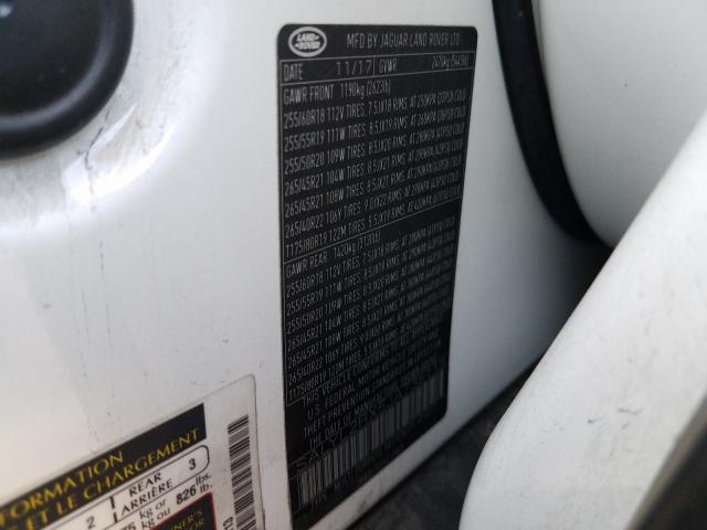 2018 LAND ROVER RANGE ROVE SALYL2RX5JA738113