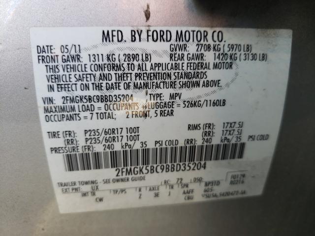 2011 FORD FLEX SE - 2FMGK5BC9BBD35204