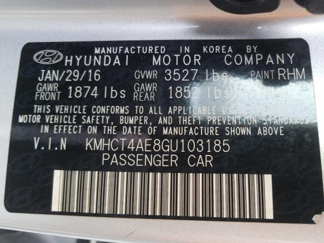 2016 HYUNDAI ACCENT SE KMHCT4AE8GU103185