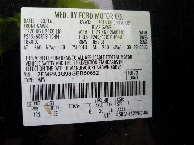 2016 FORD EDGE SE 2FMPK3G98GBB50652