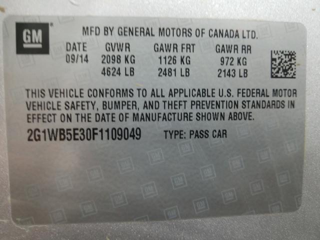 2015 CHEVROLET IMPALA LIM 2G1WB5E30F1109049