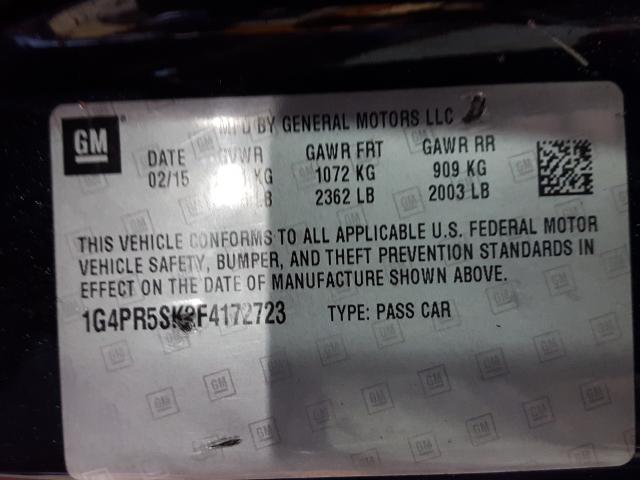 2015 BUICK VERANO CON 1G4PR5SK2F4172723