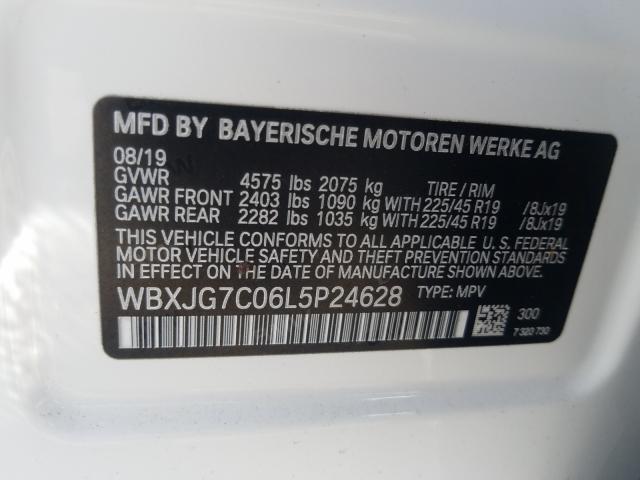2020 BMW X1 SDRIVE2 WBXJG7C06L5P24628