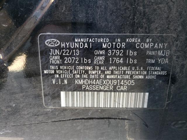 2013 HYUNDAI ELANTRA GL KMHDH4AEXDU914505