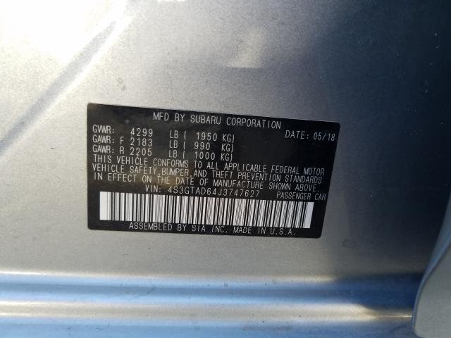 2018 SUBARU IMPREZA PR 4S3GTAD64J3747627