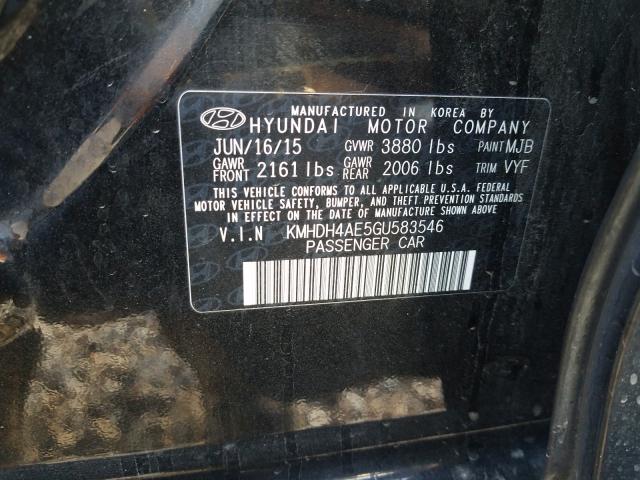2016 HYUNDAI ELANTRA SP KMHDH4AE5GU583546