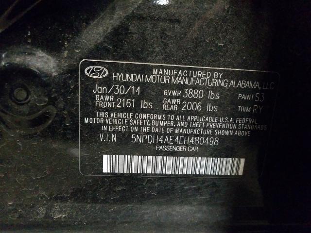 2014 HYUNDAI ELANTRA SE 5NPDH4AE4EH480498