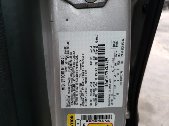 2014 FORD FUSION S 1FA6P0G72E5377289