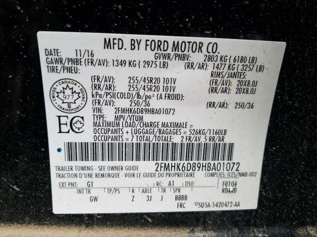2017 FORD FLEX LIMIT 2FMHK6D89HBA01072