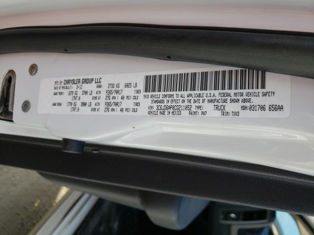 2012 DODGE RAM 1500 S 3C6JD6AP0CG211052