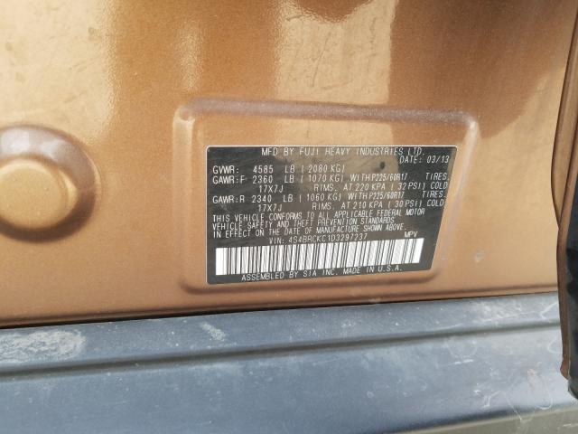 2013 SUBARU OUTBACK 2. 4S4BRCKC1D3297237