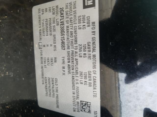 2016 GMC TERRAIN DE 2GKFLVE38G6154687