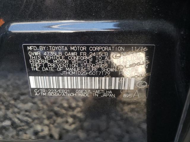 2017 LEXUS IS 300 JTHCM1D25H5017179