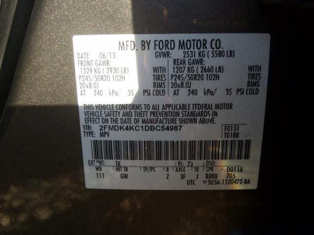 2013 FORD EDGE LIMIT 2FMDK4KC1DBC54987