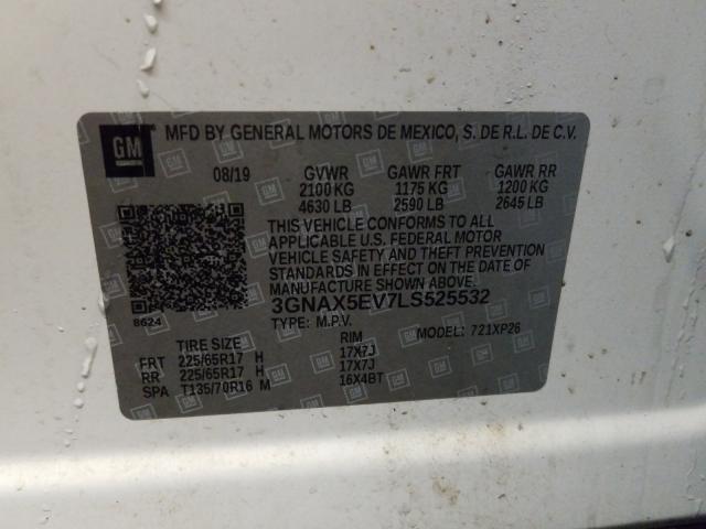 2020 CHEVROLET EQUINOX 3GNAX5EV7LS525532