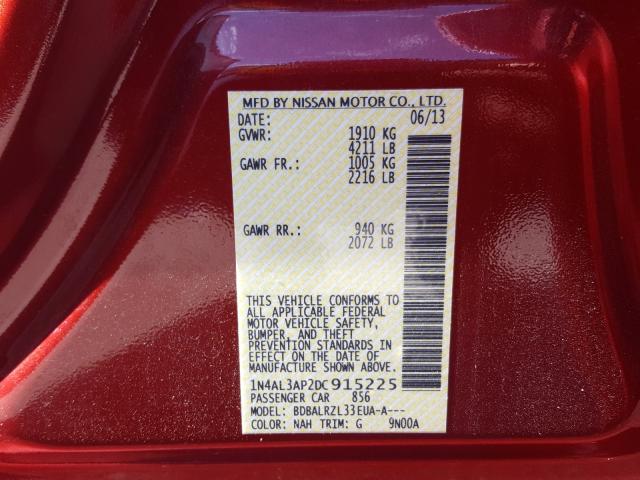 2013 NISSAN ALTIMA 1N4AL3AP2DC915225