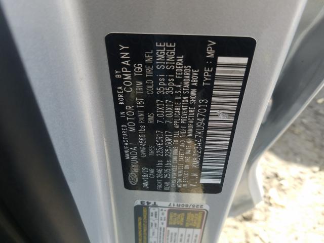 2019 HYUNDAI TUCSON SE KM8J23A47KU947013