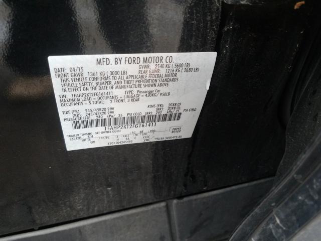 2015 FORD TAURUS SHO 1FAHP2KT2FG161411