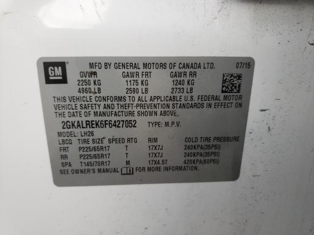 2015 GMC TERRAIN SL 2GKALREK6F6427052