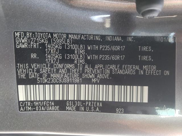 2018 TOYOTA SIENNA LE 5TDKZ3DC9JS911981