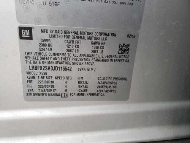 2018 BUICK ENVISION E LRBFX2SA0JD116542