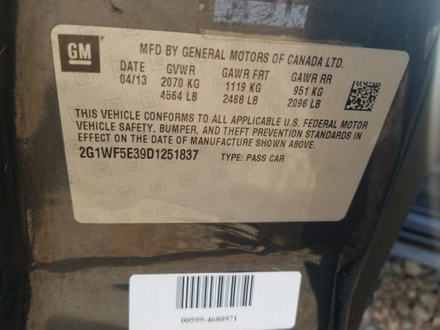 2013 CHEVROLET IMPALA LS 2G1WF5E39D1251837