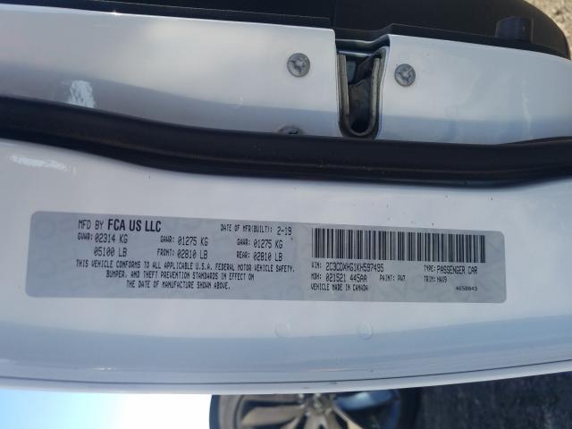 2019 DODGE CHARGER GT 2C3CDXHG1KH597495