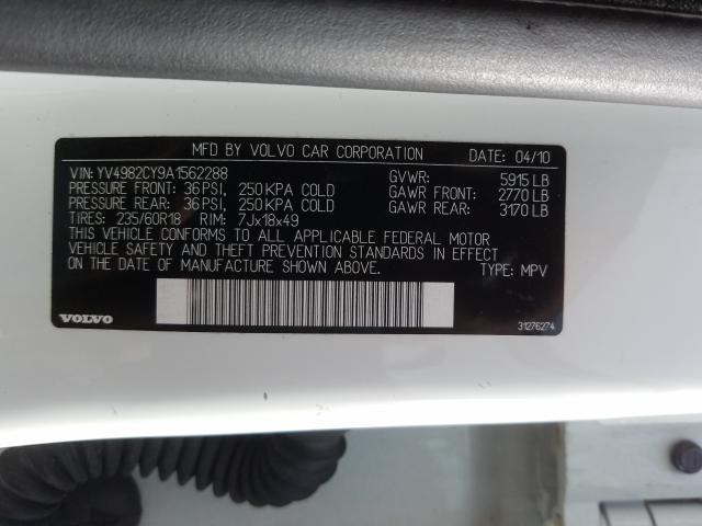 2010 VOLVO XC90 3.2 YV4982CY9A1562288