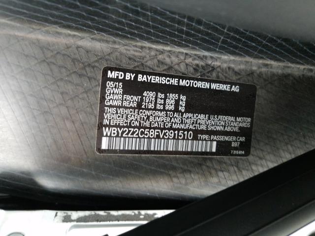 2015 BMW I8 WBY2Z2C58FV391510