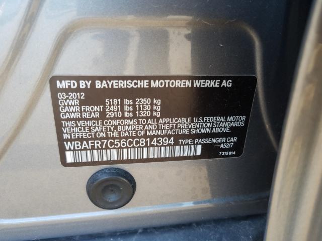2012 BMW 535 WBAFR7C56CC814394