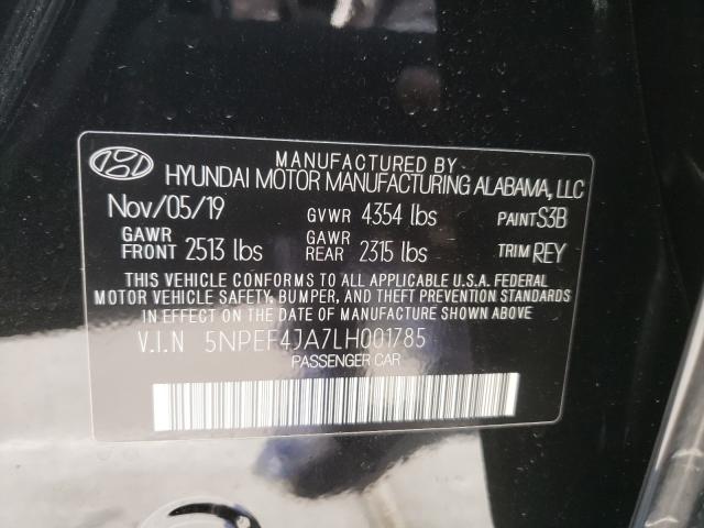 2020 HYUNDAI SONATA SEL 5NPEF4JA7LH001785