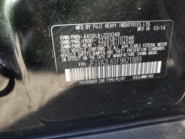 2015 SUBARU WRX STI JF1VA2L61F9821889