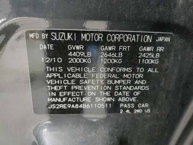 2011 SUZUKI KIZASHI SP JS2RE9A84B6110511