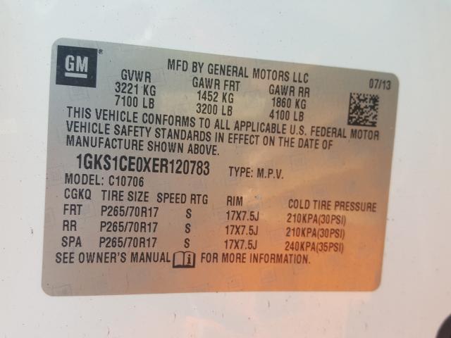 2014 GMC YUKON SLT 1GKS1CE0XER120783