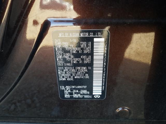 2018 INFINITI QX80 BASE JN8AZ2NF3J9662787